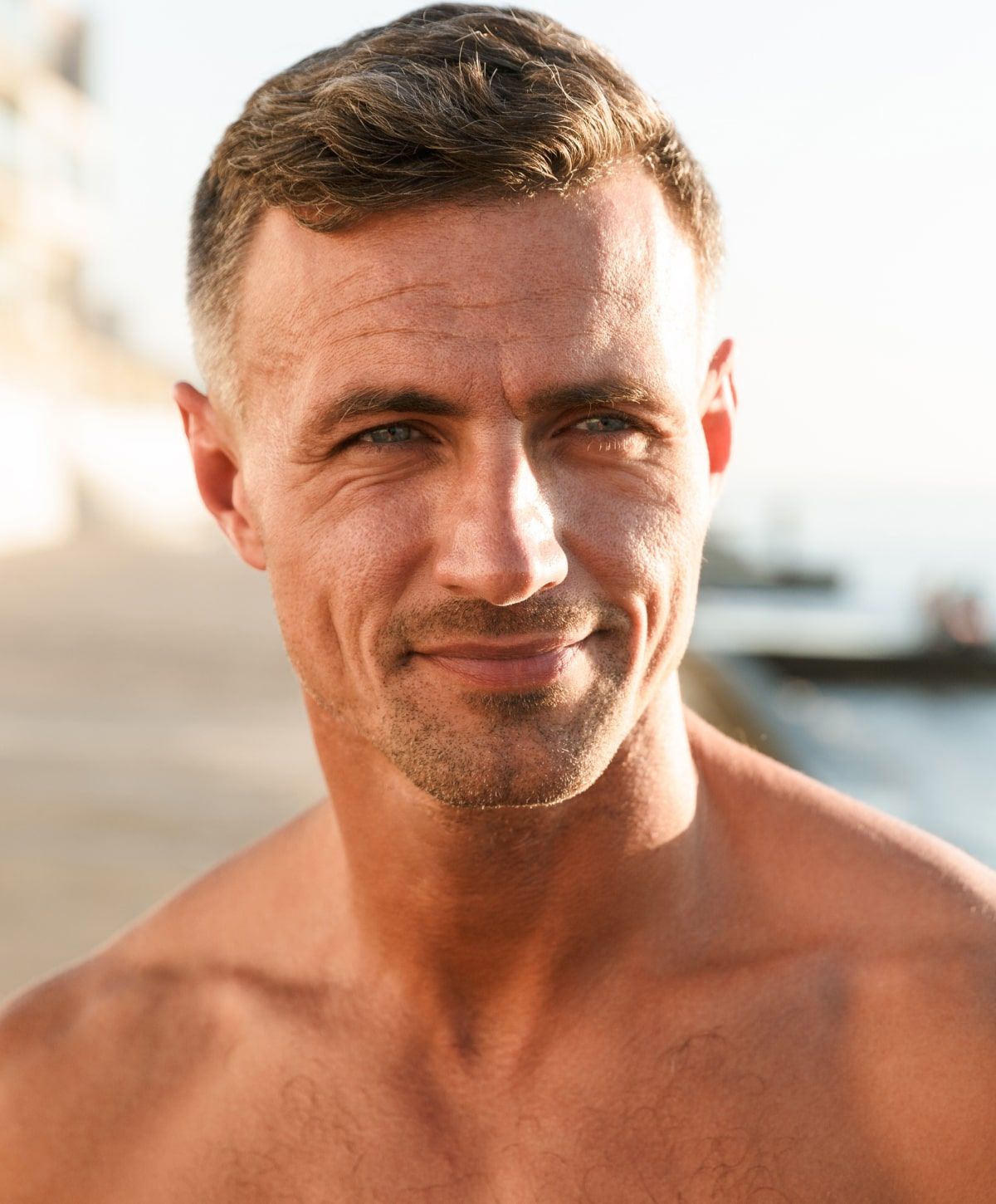 charlotte male facelift model with blue eyes