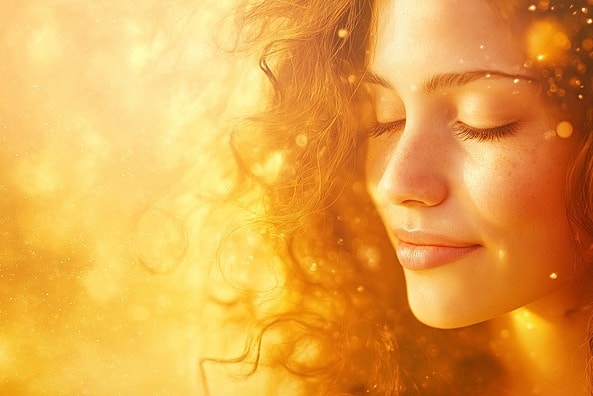 Before and after skin treatment results.