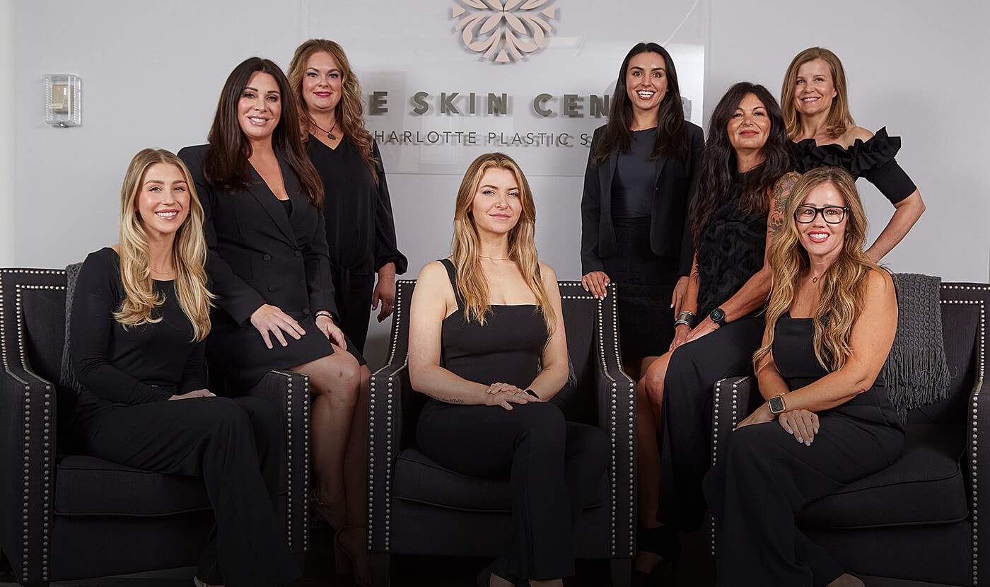 Professional team at a skin care clinic.