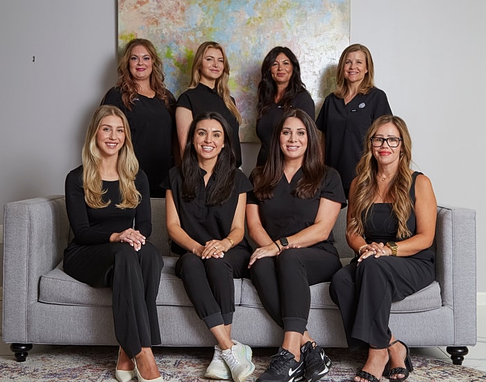 Close-up of a woman's face with natural beauty.